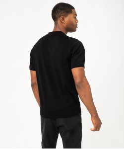 Polo manches courtes en maille de coton homme